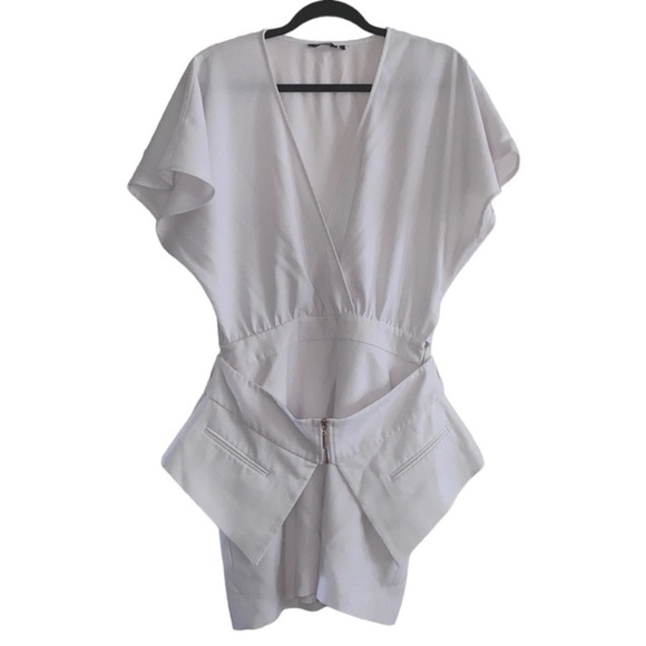 Marciano tuxedo dress white v neckline Size 10 - Picture 2 of 14